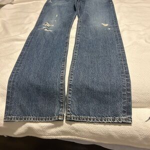Men's Blue Distressed Jeans